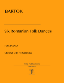 Bartok, Six Romanian Folk Dances