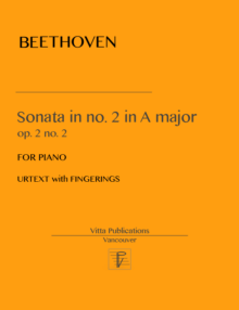Beethoven. Sonata no. 2 in A major op. 2 no. 2