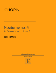 Chopin, Nocturne no. 6  in G minor, op. 15 no. 3