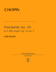 Chopin. Nocturne no. 10  in A flat major, op. 32 no. 2
