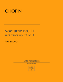 Chopin. Nocturne no. 11  in A flat major, op. 37 no. 1