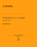 Chopin, Polonaise  in A major, op. 40 no. 1