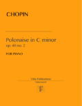 Chopin, Polonaise  in C minor, op. 40 no. 2