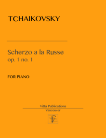 Tchaikovsky.  Scherzo a la Russe  op. 1 no. 1